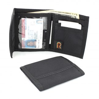 Rainbow Bifold Wallet with inside ID Window/ Black  10PL-BLK